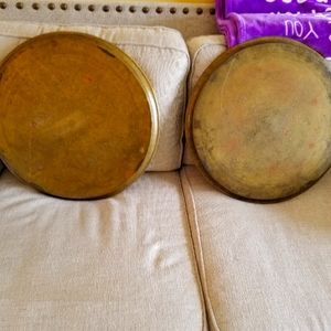 Brass serving platers